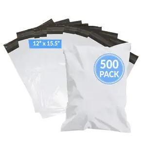 פולי הדיוורים 12x15.5 ללא מרופדת Polymailers עצמי איטום מעטפות משלוח חינם שקיות לבן אריזת שקיות