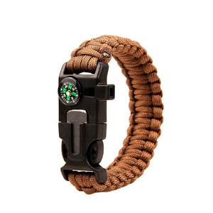 การอยู่รอดกลางแจ้งสายรัดสร้อยข้อมือตั้งแคมป์5 In 1การอยู่รอดสร้อยข้อมือ - Product Image 1