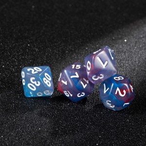 ชุดลูกเต๋าอะคริลิคทรงหลายเหลี่ยม 7 ชิ้น แบบขายส่ง สำหรับเกมกระดานและเกมวิ่ง พร้อมโลโก้สั่งทำพิเศษ - Product Image 3