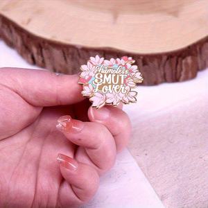 'Shamless Smut Lover' Sparkling Cherry Blossom Esmalte duro Pin Broche Insignia Accesorios - Product Image 4