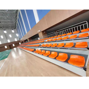 Алюминиевая наружная подушка для сидения на трибуне с индивидуальным логотипом для внутреннего спортзала, выдвижные сиденья для стадиона - Product Image 1