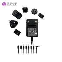 Eahunt Entrée universelle 230v 50hz 10v 12v 14v 23v 25v 28v 400ma 500ma 800ma 1a Ac Dc Adaptateur d'alimentation
