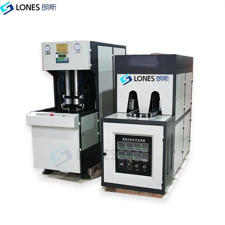 LS-B3L 2 Kavität 1000BPH manuelle Haustier flasche, die Maschine 10ML zu 3L PET Milch/Saft/Quellwasser flasche Blas maschine Fabrik herstellt