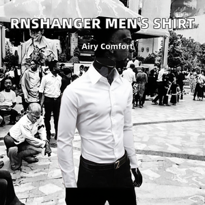 Camisas de Manga Larga para Hombre RNSHANGER, Tallas M-5XL, 17 Colores, Camisa Casual Sólida para Fiesta con Cuello Camisero, Diseño Formal de Negocios para Primavera - Product Image 2