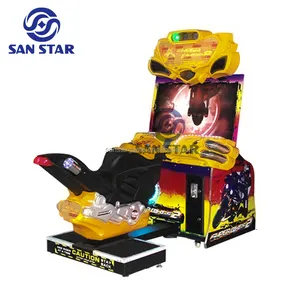 42 inch 3D Video Arcade xe máy đồng tiền hoạt động lái xe Mô phỏng trò chơi Đua Ngựa Máy