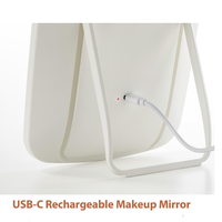 Nouveau design écran tactile grossissant USB charge réglage de la luminosité miroir de courtoisie pour cadeau