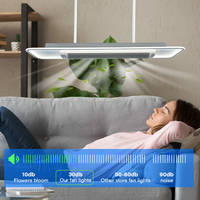 Banqcn sans lame simple plafonnier télécommande intelligente led lustre ventilateur de plafond avec lumière 6 vitesse du vent à faible bruit