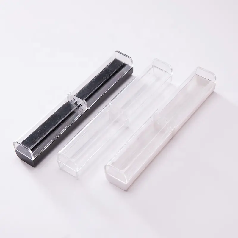 Kailong प्लास्टिक पारदर्शी बॉल पेन मामले कस्टम लोगो कलम उपहार बॉक्स अच्छा पैकेजिंग कलम बॉक्स
