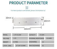 Batterie au lithium polymère NMC en forme de pochette 3,7 V 55,6 Ah 70 Ah 80 Ah, cellule lithium-ion rechargeable pour moto