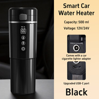 Bouilloire électrique de voiture 500 ml 12 V 24 V en acier inoxydable 316 avec contrôle intelligent de la température pour les voyages