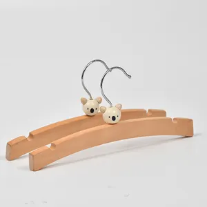 Wood Hanger Manufacturer Brand Shop Decorative Cute Children's Wooden Coat Hangers