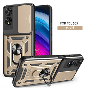 <span class=keywords><strong>Funda</strong></span> Magnética para Teléfono <span class=keywords><strong>TCL</strong></span> 50 XE/50 LE/501/505/40 XL/305/40SE al por Mayor, con Ventana Deslizante, Anillo Giratorio y Soporte - Product Image 3