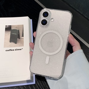 Trasparente Glitter magnetico morbido <span class=keywords><strong>Silicone</strong></span> senza fili copertura del caricatore trasparente per <span class=keywords><strong>iPhone</strong></span> 16 <span class=keywords><strong>13</strong></span> <span class=keywords><strong>Pro</strong></span> custodia del telefono custodia del telefono cellulare custodia <span class=keywords><strong>Max</strong></span> - Product Image 5