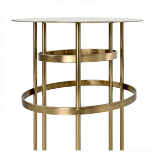 Simpson - Soporte de Metal Dorado Moderno para Flores, 100 cm de Altura, Pedestal, Centro de Mesa, Decoración Elegante para Bodas, Pasillos, Fiestas y Recepciones - Product Image 1