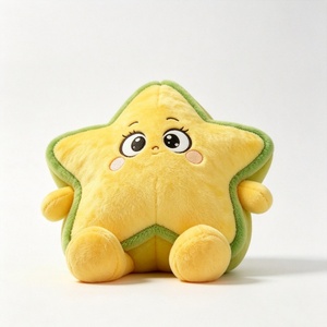 Peluche de fruta estrella personalizado, peluche de carambola, peluche de fruta, peluche de fruta estrella adorable, peluche de fruta estrella amarilla - Product Image 4