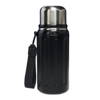 Bouteille isotherme en acier inoxydable de 500 ml pour café et eau, avec sangle de transport, cadeaux d'affaires, design minimaliste