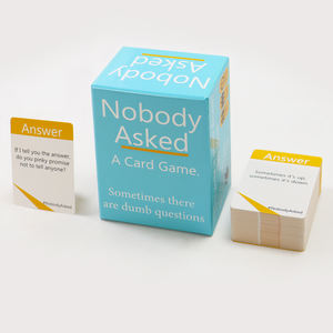 <span class=keywords><strong>Domande</strong></span> <span class=keywords><strong>gioco</strong></span> di carte per adulti stampa di carte personalizzate per feste e carte di risposta personalizzate con la produzione di scatole - Product Image 1