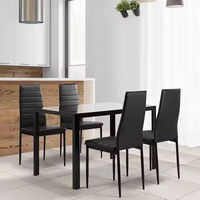 Modern Temperli Cam Yemek Masası Takımı - Oturma Odası İçin Uygun Fiyatlı Restoran Mobilyaları