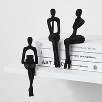 Figurine abstraite en résine de luxe nordique, Penseur, Art moderne, Décoration pour salon, chambre à coucher, salle à manger, Livraison gratuite