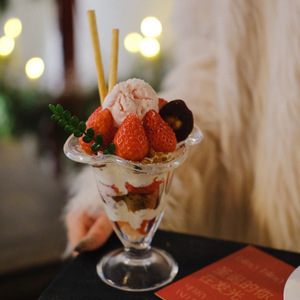 Sáng Tạo Kem Bát Phong Cách Mùa Hè Hoa Hình Thủy Tinh Kem Cốc Cốc Cốc Tráng Miệng Milkshake Bánh Sữa Chua 200Ml - Product Image 4