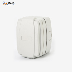 กล่องเต้ารับกันน้ำกลางแจ้ง Jiayang IP66 เต้ารับติดผนัง 1 ช่อง พร้อมฝาปิด สำหรับใช้ในห้องน้ำ - Product Image 4