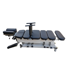 เตียงกายภาพบำบัดไฟฟ้าแบบมืออาชีพใหม่ พร้อมระบบปรับด้วยมือ สำหรับการปรับกระดูกและกระดูกสันหลัง อุปกรณ์การรักษาทางคลินิกเกรดทางการแพทย์ - Product Image 5
