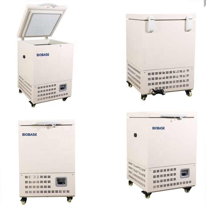 BIOBASE China Factory Lab Refrigerator Microprocessor Control 60L -60 Degree Small Horizontal Freezer