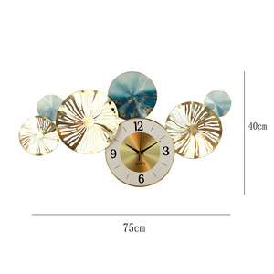 Horloge murale surdimensionnée colorée en métal, 75cm, décoration murale pour la maison avec <span class=keywords><strong>pendule</strong></span> WT - Product Image 2