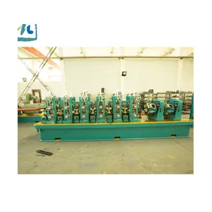 Welding machine for straight seam welding production line of circular steel pipes with steel strips