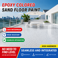 Peinture de sol Taiyan Color Flooring, sable coloré, époxy liquide, texture pierre granit, revêtement auto-nivelant à la spatule