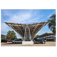 Système de carport solaire en aluminium à installation rapide avec support de voiture photovoltaïque Système de montage solaire efficace