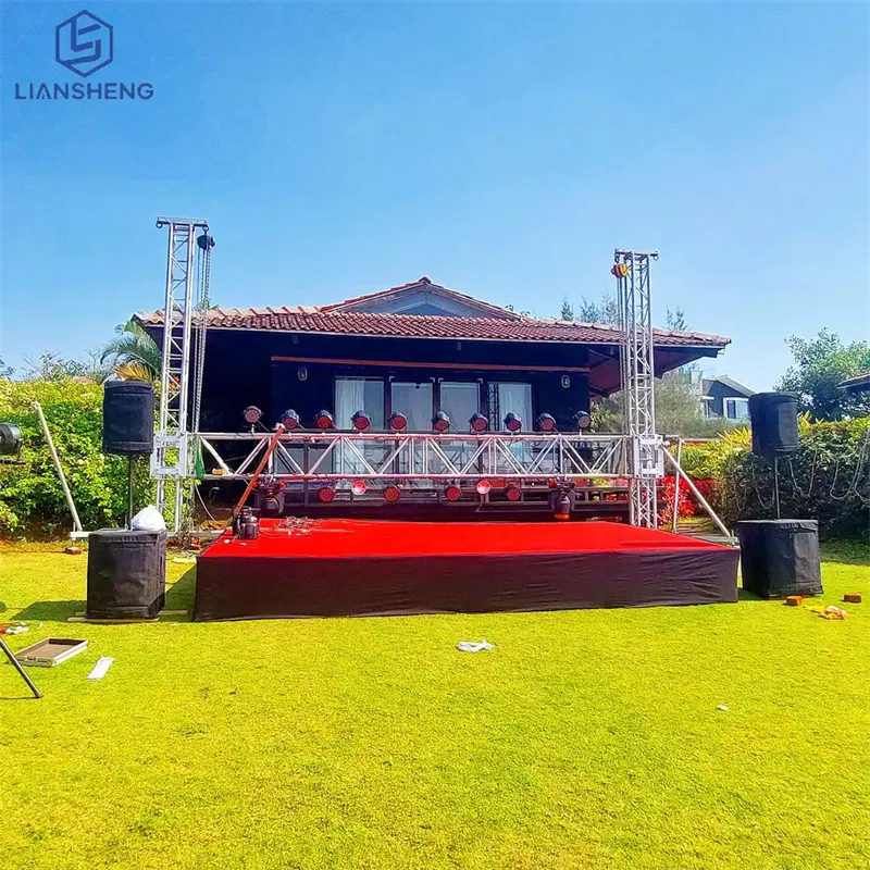 High quality Outdoor Aluminum Roof Truss Structure Stage For Concert