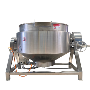 Kustom industri 100/200/300 liter Gas pemanas uap elektrik mengaduk memasak Pot jaket ketel dengan Agitator - Product Image 4