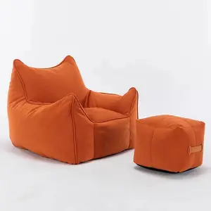 Hochwertiger Katzenform-Beanbag-Stuhl anpassbarer Beanbag-Sofabezug für Erwachsene Luxus-Rückenstütze Beanbag-Stuhl