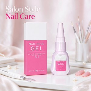 Colle à ongles à séchage rapide 15g, forte adhérence, colle pour faux ongles sans lampe UV, salon ou DIY - Product Image 1