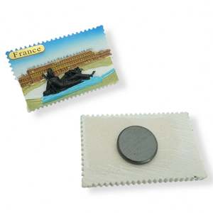 Souvenirs touristiques personnalisés avec logo, aimants de réfrigérateur en résine poly 3D pour différents pays - Product Image 3