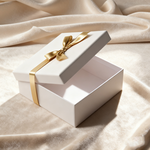 L'usine à faible minimum produit des cadeaux de luxe personnalisés matériaux recyclés revêtement UV emballage en papier dur pour la date du Ramadan - Product Image 1