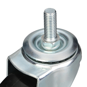 Swivel Caster 2.5 Inch Zinc Alloy Polyurethane Wheel Threaded Stem Furniture Industry Industrial Design Easy Installation - Product Image 1