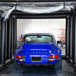 Ngoài trời Inflatable carport PVC Inflatable nhà để xe bao gồm di động kín bụi bằng chứng rõ ràng bãi đậu xe lều với máy bơm không khí - Product Image 3