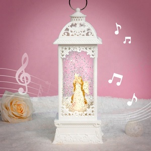 Nuovo stile 2024 angelo della pace lampada del vento scatola musicale regalo di compleanno di natale per le ragazze romantico cristallo lampada a vento globo di neve - Product Image 3