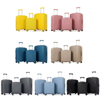 Valise de voyage personnalisable en PP, couleur unie classique, légère, coque rigide, étanche, pour usage quotidien