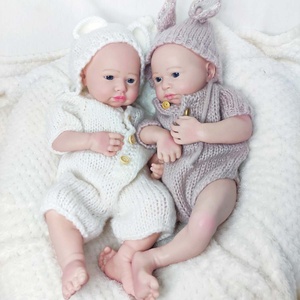 Venta al por mayor de alta calidad Bebes Soft Weighted <span class=keywords><strong>Reborn</strong></span> Baby Dolls Soft Silicone <span class=keywords><strong>Twins</strong></span> Boy and Girl - Product Image 3
