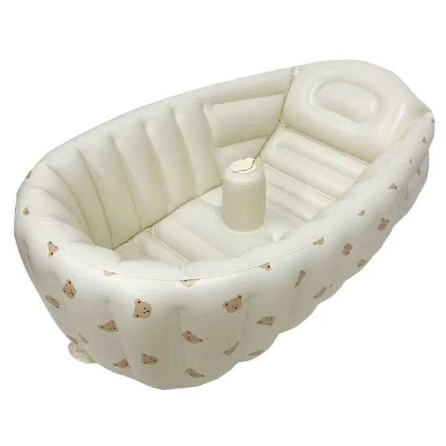 Conjunto de bañera inflable para bebé recién nacido, productos de baño para bebé