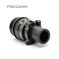 Connecteur circulaire industriel mâle fileté PSCCONN MS 5015 Série MS3101A 32-17P, prise d'alimentation en ligne pour l'aviation, 4 broches