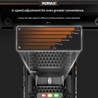 Mini-meuleuse d'angle à moteur à balais avec batterie au lithium Komax 16,8 V - Machine de polissage et de découpe rechargeable multifonctionnelle pour la maison