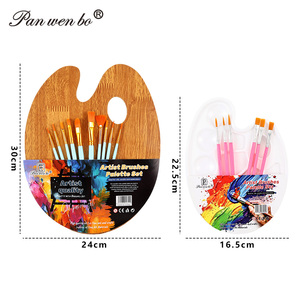 Palette de dessin pour adultes, pinceaux à aquarelle, ensemble de pinceaux professionnels en nylon pour artistes, avec palette pour la <span class=keywords><strong>peinture</strong></span> acrylique - Product Image 4