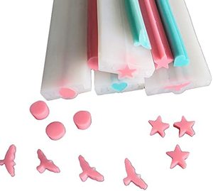 Molde cuadrado de silicona para fabricación de jabón, columna de tubo con forma de corazón, luna y estrella, suministros de fabricación de jabón, hecho a mano - Product Image 1