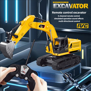 EPT 6-Channel 2.4Ghz lega costruzione telecomandata escavatore Rc giocattoli metallo piccolo telecomando <span class=keywords><strong>camion</strong></span> giocattolo - Product Image 1