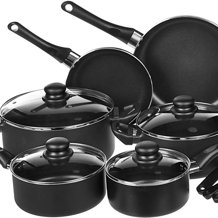 Non Stick Cookware Set Pots 15 Piece Set aluminum cooking pot set soup pots kitchen cooking