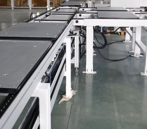 New OEM Durable Aluminium Adjustable Speed Pallet Conveyor Chain Rubber Belt Retail Semi-Auto Dishwasher Assembly Lines 110-415V - Product Image 5